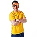 Sun-Staches Ultimate Warrior Sunglasses, WWE Costume Accessory, UV 400, One Size Fits Most