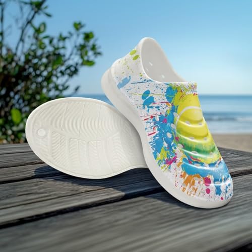 Boy Girls Water Shoes Cartoon Print Slip on Clogs Water Play Sneakers Sandal for Beach2