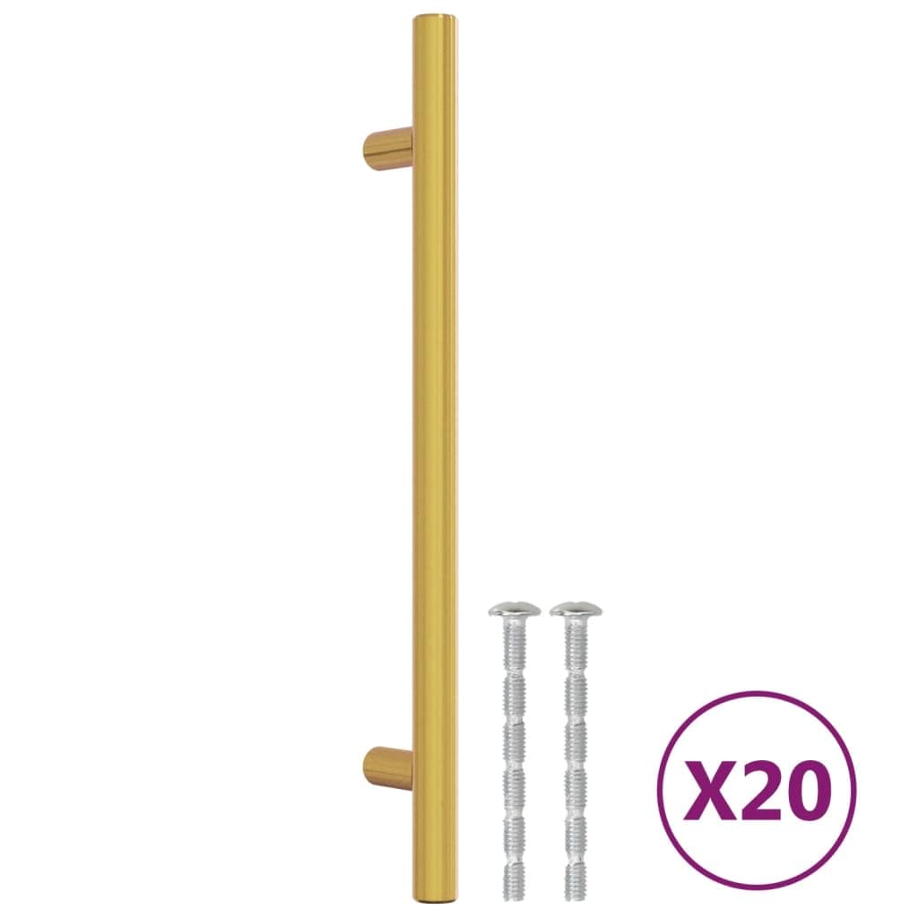 Furniture Select Schrankgriffe 20 Stück gold 160 mm Edelstahl