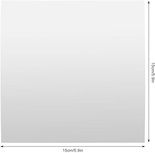 Miniatura 2 de AUNMAS 9 piezas de lámina acrílica para espejo de pared, azulejos acrílicos autoadhesivos, inastillables, transparentes, azulejos de pared, azulejos