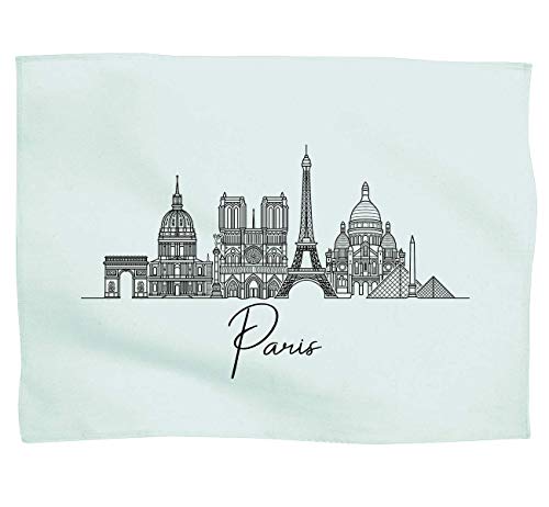 laylawson Paris Ligne d'horizon Torchon (Menthe, 50_x_70_cm)