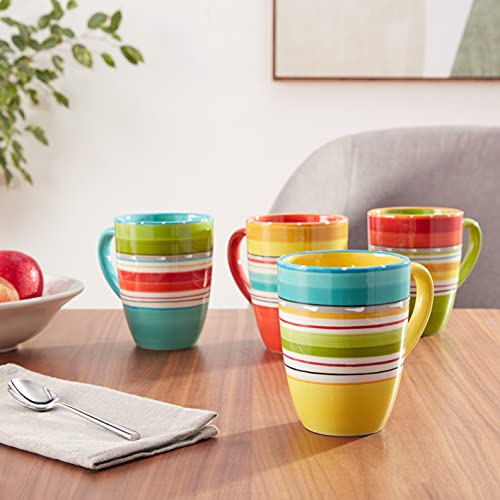 Certified International Mariachi Mugs 20 Oz (Set Of 4),, Multicolor #TOP4