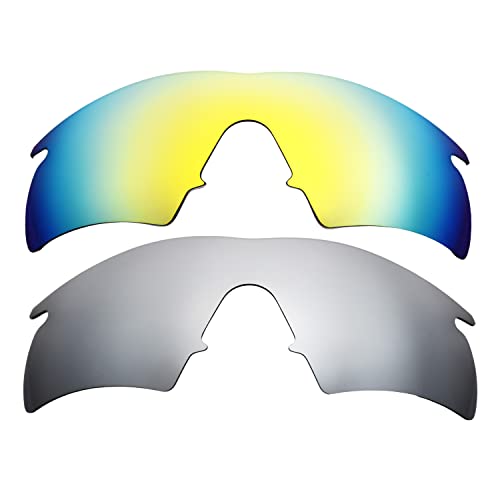 Verres pour Oakley M Frame Hybrid or 24 carats et titane pour lunettes de soleil