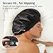 YFONG Mulberry Silk Lining Bonnet for Women Men, Double Layer Hair Bonnet for Sleeping, Non-Slip Sleep Cap with Adjustable Elastic Band, Large Hair Wrap for Curly Hair