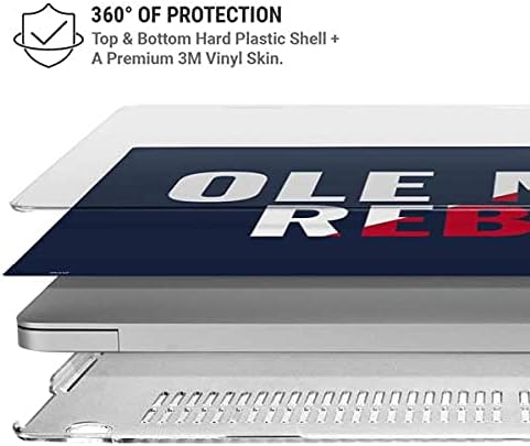 Skinit Case + Skin Compatible with MacBook Air 13in M1 (2021) - Officially Licensed Ole Miss Rebels Design