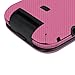 Skinomi Pink Carbon Fiber Full Body Skin Compatible with Samsung Gusto 3 (Full Coverage) TechSkin with Anti-Bubble Clear Film Screen Protector