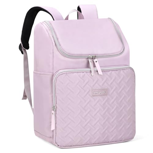 Outplea 17L Mochila Nevera de Acampada, Nevera Pequeña Portatil, Mochila Termica Porta Alimentos, Bolsa Térmica Impermeable para Playa Picnic Barbacoa, Morado