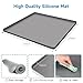 27''x27'' Mini Fridge Silicone Mat with 0.5'' Raised Edges, Extra Large, Prevent Water Leakage and Floor Damage from Elecrical Equipment such as Washing Machines, Dryer, Mini Fridge (Grey)