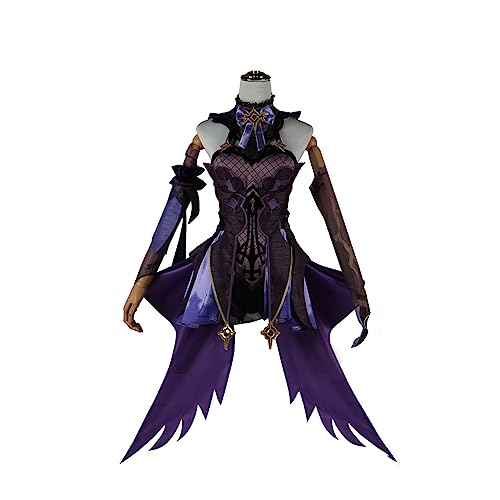 KEYGEM Fischl Cosplay Costume Game Personaggi Uniformi Completo Set Halloween Outfits,Set-M