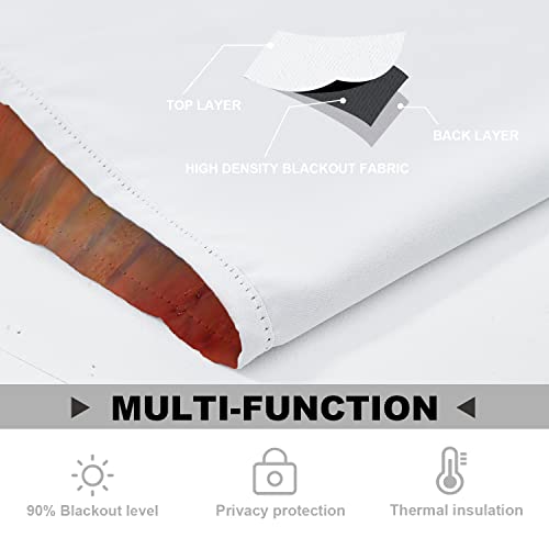 Batmerry Flowers Flower Art Plant Kitchen Valances Half Window Curtain, Poppy Flowers Oil Painting Canvas Kitchen Valances For Bedroom Heat Insulated For Decor Reducing The Light 52X18 Inch #TOP2