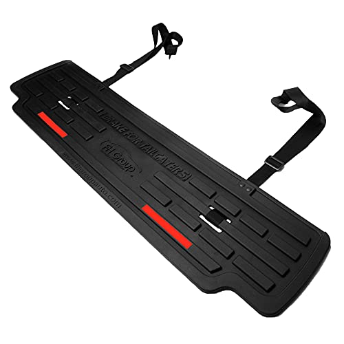FH Group Universal Fit BumperButler® Rubber Mat for Rear of Vehicle with Gift- Universal Fit for Trucks, SUVs, and Vans (Black)