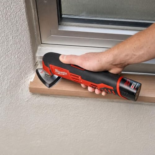 Milwaukee 2426-20 M12 12 Volt Redlithium Ion 20,000 OPM Variable Speed Cordless Multi Tool with Multi-Use Blade, Sanding Pad, and Multi-Grit Papers (Battery Not Included, Power Only) - image 4