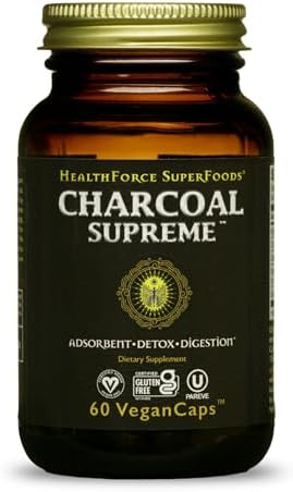 HealthForce SuperFoods Charcoal Supreme – 60 VeganCaps