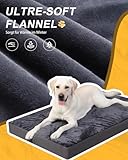 Favodormir Orthopädisches Hundebett Hundekissen Grosse Hunde XXL,Wasserdichter Kunstlederboden,Innen&Outdoor Hundematte Hundekorb Hundematratze für Große Hunde,119x73x9cm Dunkelgrau