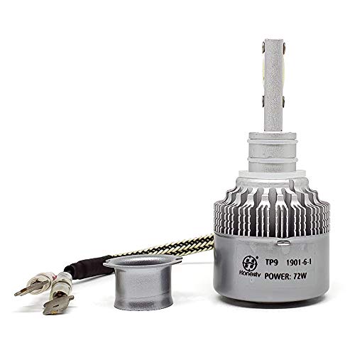 Par Lâmpadas Automotiva H3 Super Led 72w 6000k 8200 Lumens Honesty TP9 Super Branca