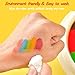 Naysku Washable Finger Paints Set, Safe Finger Art Painting Kits, Funny Finger Painting Tools with Book, Educational Drawing Toys, for Kid, Toddler & (25 Colors)