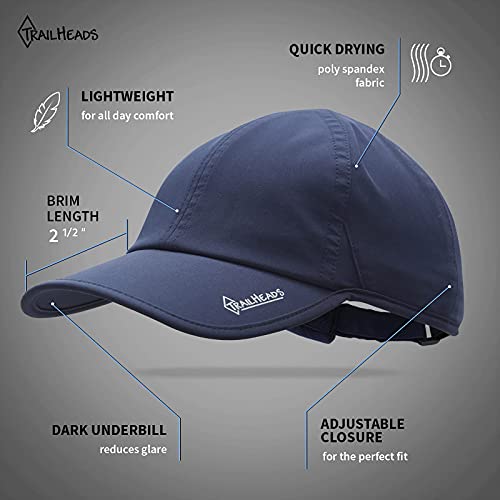 Trailheads Women's Running Hat With Uv Protection | Upf 50 Hats | Summer Hats For Women | Outdoor Hats (Navy) #TOP3