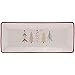 Boston International Ceramic Rectangle Plate Christmas Serving Platter Tray, 14.25 x 6 Inches, Festive Trees