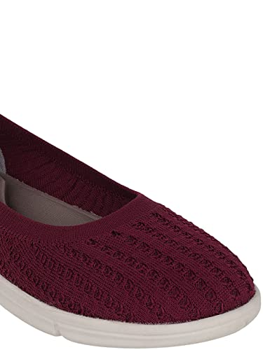 Image of Carlton London Women's Fly Knit Comfort Slip-On Ballet Flats