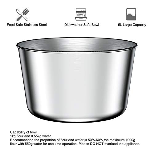 Aifeel Dough Mixers, 800W Electric Kitchen Mixer Maker,Electric Dough Machine - Thumbnail 5