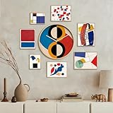 SIGNLEADER Framed Wall Art Prints & Round...