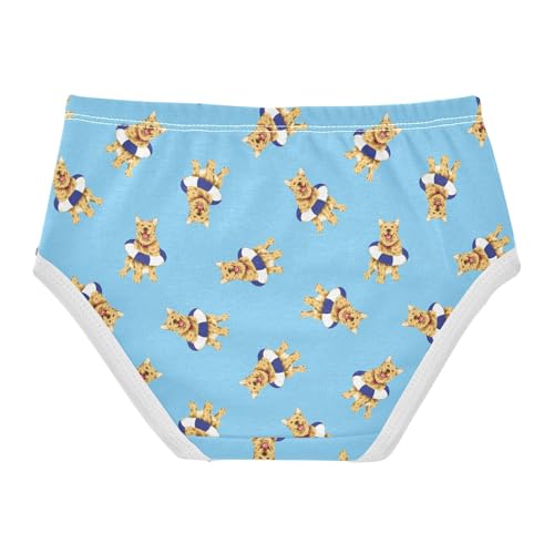 Girls' Underwear Golden Retriever Dog Cotton Stretch Comfort Toddler Panties2
