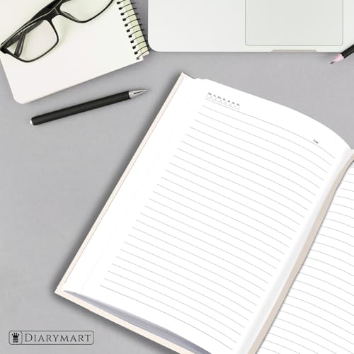 Image of Hard Bound Notebook for Girls & Women | A5 Ruled Journal | 192 Pages | 80 GSM Premium Paper | Designer Laminated Cover | Ribbon Bookmark | Notebook for School, College, Office, Journaling & Note Taking (DM4013)