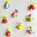 8pcs Cute Mini Magnetic Vase for Fridge-Decorative Flowers Magnets, Funny 3D Ceramic Refrigerator Magnets,vase Magnets for Fridge,Decoration for Home, Kitchen, Office, School, Locker (8pcs Plant)