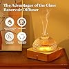 Amazon.com: Lecdura 200ml Glass Dome Essential Oil Diffuser, Ultrasonic ...