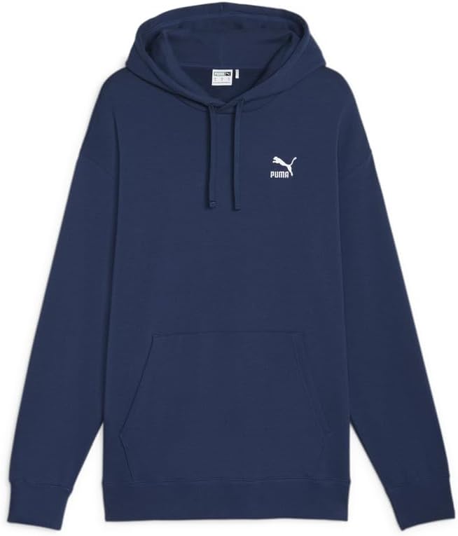 PUMA Mens Better Classics Relaxed Hoodie Casual Outerwear Casual Pockets - Blue