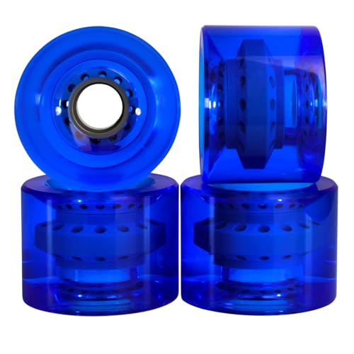 Cal 7 Longboard Skateboard Wheels 70mm Gel Blue (4-pack)