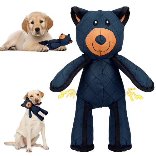 Pipihome Juguete Irrompible para Perros, Genérico Unbreaka Oso 2.0, Juguete Indestructible para Perros, Juguete Interactivo para Perros Grandes Medianos Pequeños (1Pcs)