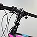 Bike Stem Riser Wake Bike Fork Stem Extender Bicycle Handlebar Raiser Head Up Adapter Suitable for Mountain Bike, Road Bike, MTB, BMX (Aluminium Alloy, Adjustable, Black)