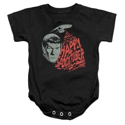 Popfunk Star Trek Happy Spocktober Infant Baby Snap Suit Black XL