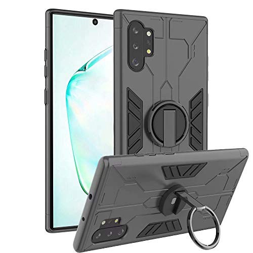 FanTing Funda para Huawei Y9 Prime (2019),Soporte Plegable, A Prueba de Choques，Carcasa a Prueba de Golpes TPU+PC Case para Huawei Y9 Prime (2019) -Gris