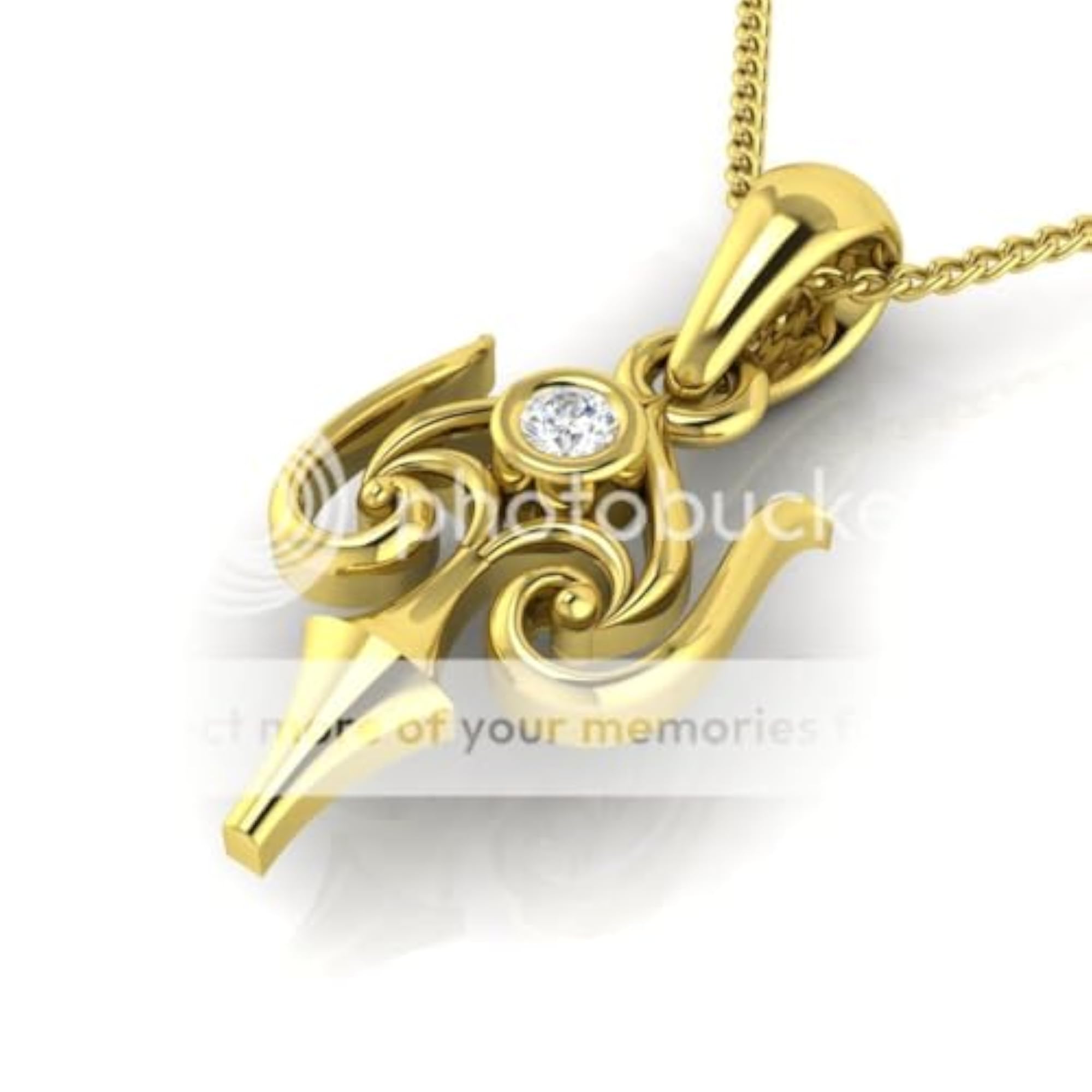 Women's 9KT Yellow Gold Pendant, Classic Elegance