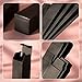 Framendino, 50 Pack Black Rectangle Lipstick Boxes Lip Gloss Bottle Reusable Balm Packaging Cases Essential Oil Wrapping Box for DIY Gift