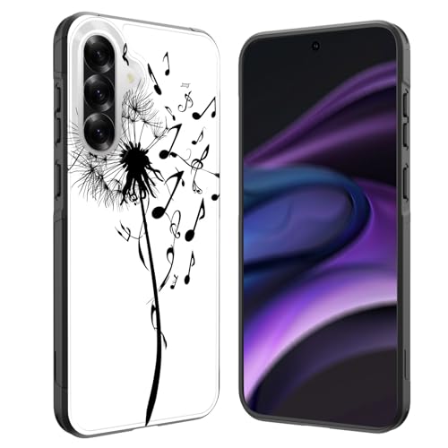 GFEWYTJYJ for Galaxy S26 Case,[10 FT Military Grade Drop Protection] Non-Slip Heavy Duty Shockproof Phone Case for Samsung Galaxy S26 6.3 inch 2026,Dandelion Music Note