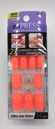 NEW KISS imPRESS"BEHIND THE SCENES" Medium Length by Broadway Press-On Manicure Nails