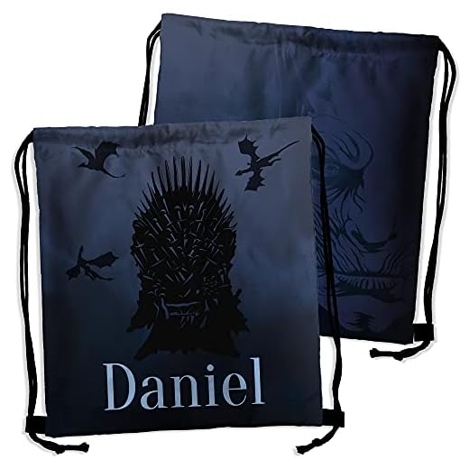 LolaPix Mochila saco. Regalo personalizado con nombre. Mochila de cuerdas. Varios modelos. JUEGO DE TRONOS