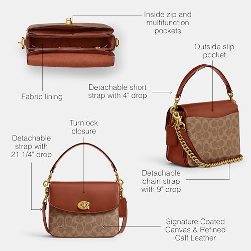 Coach Polished Pebbled Leather Cassie Crossbody 193