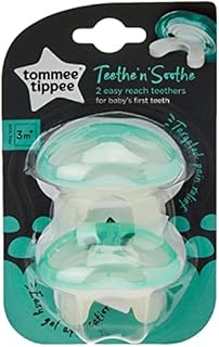 Tommee Tippee Stage 1 Teethers 3m+, 2 Count (Pack of 1)