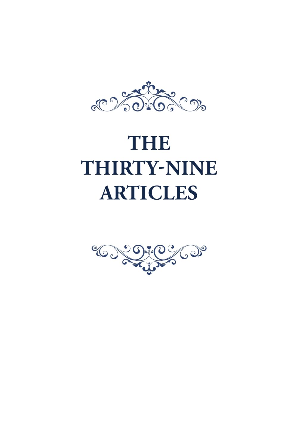 The Thirty-nine Articles