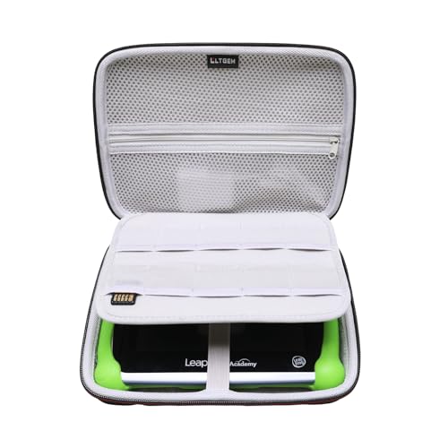 L LTGEM Étui Rigide en EVA pour Tablette d'apprentissage Leapfrog LeapPad Academy pour Enfants/Leapfrog Epic Academy Edition (Noir)