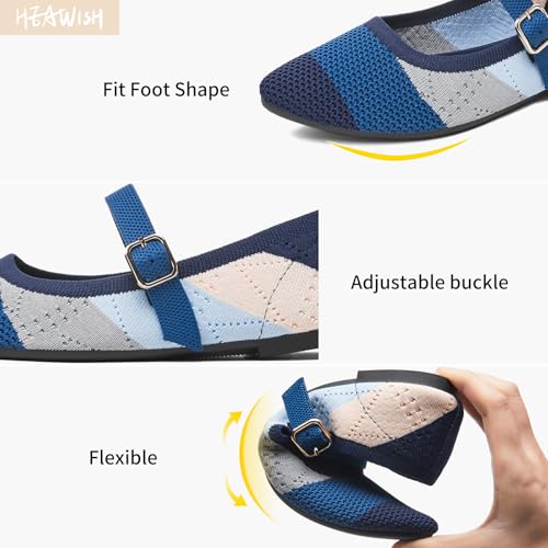 Image of Women's Ballet Flat Mary Jane Flats Slip on Laides Dress Flats with Strap