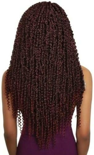 (6 Pack) Afri Naptural Caribbean Crochet Braid - TWB112 Gorgeous Passion Twist 20" (T1B/Bug)