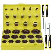 ZDBB 382 PCS SAE FKM Viton O Ring Assortment Kit 30 Sizes Fluorocarbon Oring for Aviation Car Engines Cylinders Hydraulic Plumbing Various Industrial Chemical High Temperature and Oil Resistance