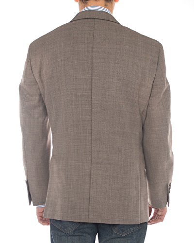 GN Luciano Men's 2 Button 160'S Wool Suit Jacket Ticket Pocket Blazer Coat2