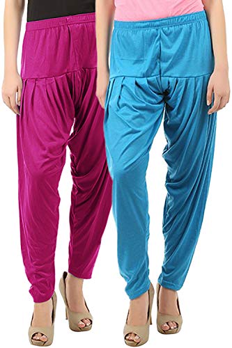 Image of Buy That Trendz Patiala Salwar for Women Relaxed Fit Viscose Patiyala Salwar Harem Bottom Pants