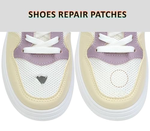Réparation de talon de chaussure avec patch marron anti-trou - 3